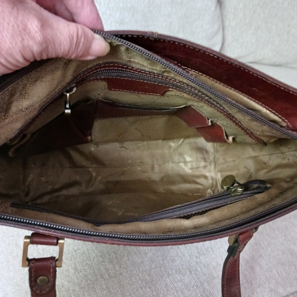 Gianni & Conii cognac leather shoulders bag - Picture 11 of 16